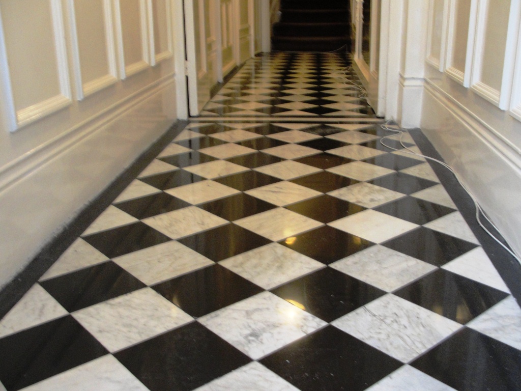 Marble Corridor after Cleaning and polishing