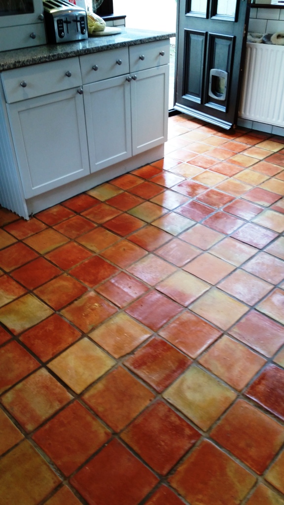 Terracotta Tile After Sealing Wickford