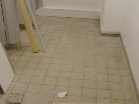 Tiled Stone Floor Before